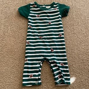 Infant boys football jumpsuit